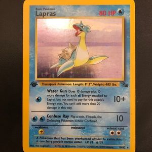 Lapras 10/62 Holo Fossil